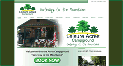 Desktop Screenshot of leisureacrescampground.com