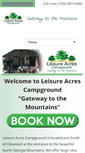 Mobile Screenshot of leisureacrescampground.com